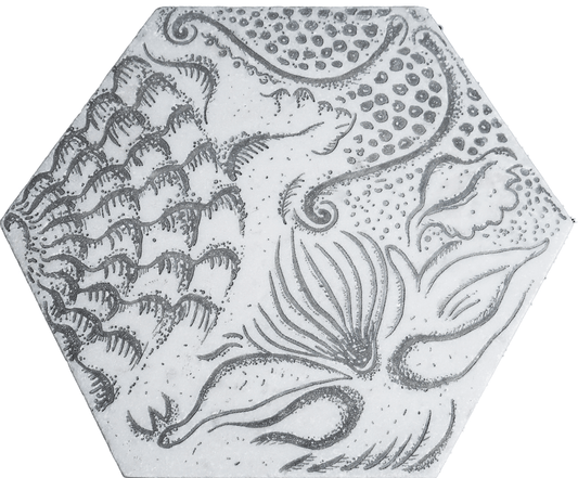 Nuhex Glacier White Etched Marble Tile Walls & Floors - MARICERA