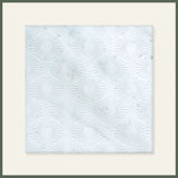 Opulent Waves - Engraved Bianco Marble Tile - MARICERA