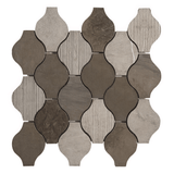 Ornament Foussana Gray Marble Mosaic Tile For Walls & Floors - MARICERA