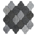 Ornament Milly Gray Limestone Mosaic Tile For Walls & Floors - MARICERA