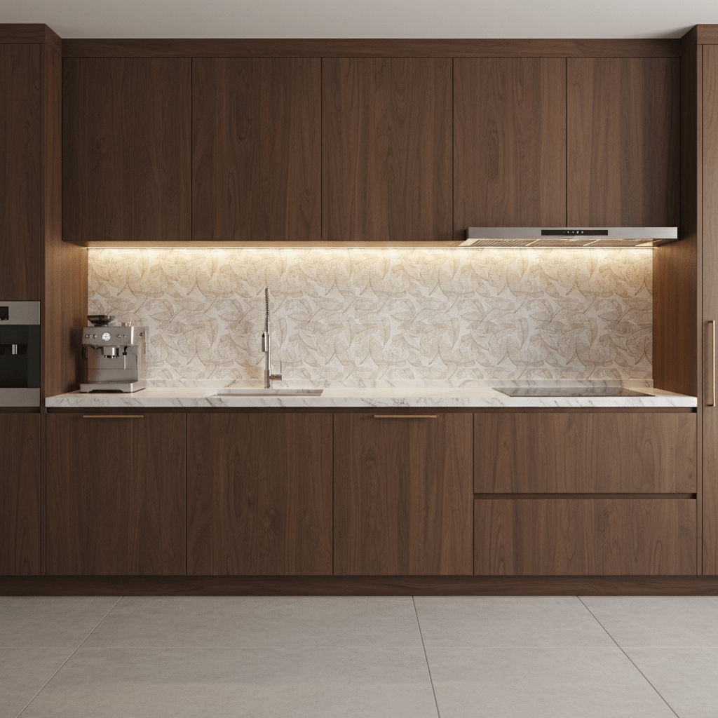 Palmera | Glacier White Marble | Pattern Engraved - MARICERA