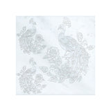 Peacock Engraved Bianco Marble Mural Tile - MARICERA