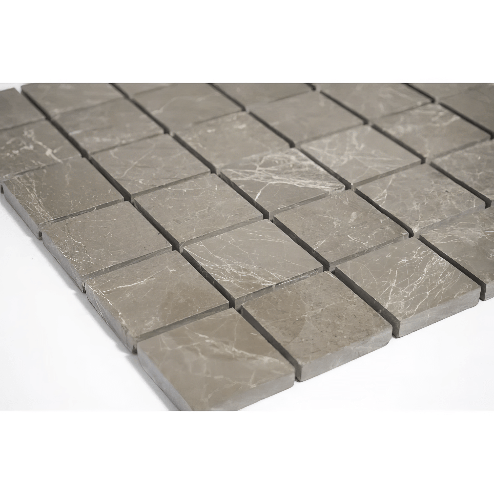 Royal Gray 2x2 Honed Marble Mosaic Tile For Walls & Floors - MARICERA
