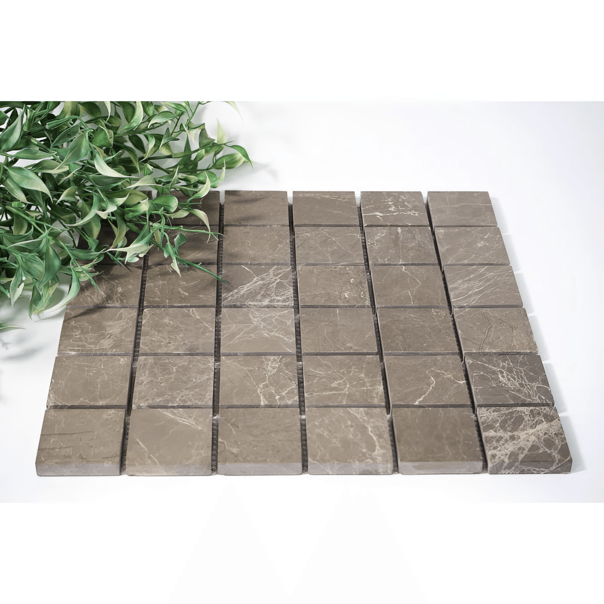 Royal Gray 2x2 Honed Marble Mosaic Tile For Walls & Floors - MARICERA