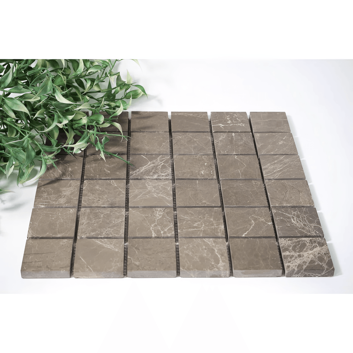 Royal Gray 2x2 Honed Marble Mosaic Tile For Walls & Floors - MARICERA