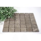 Royal Gray 2x2 Honed Marble Mosaic Tile For Walls & Floors - MARICERA