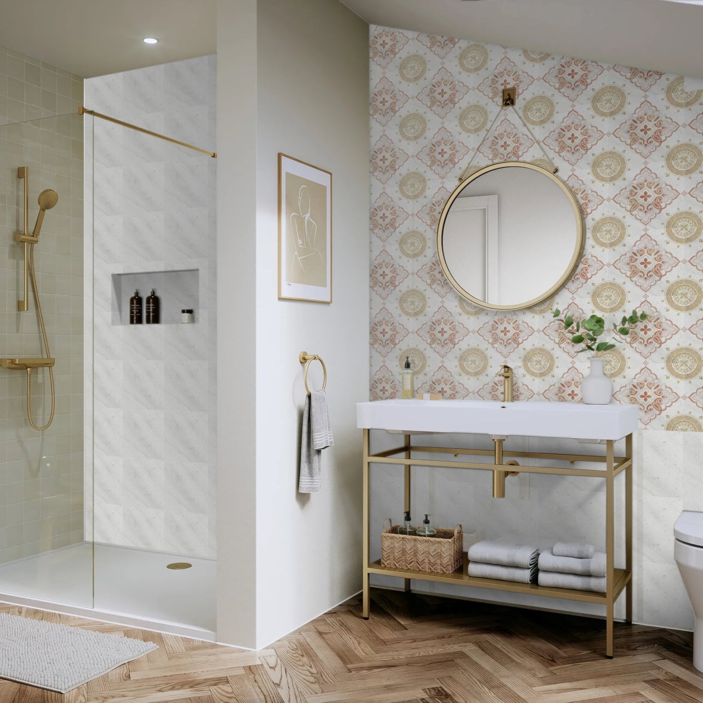 Seraphina | Glacier White Marble | Pattern Engraved - MARICERA