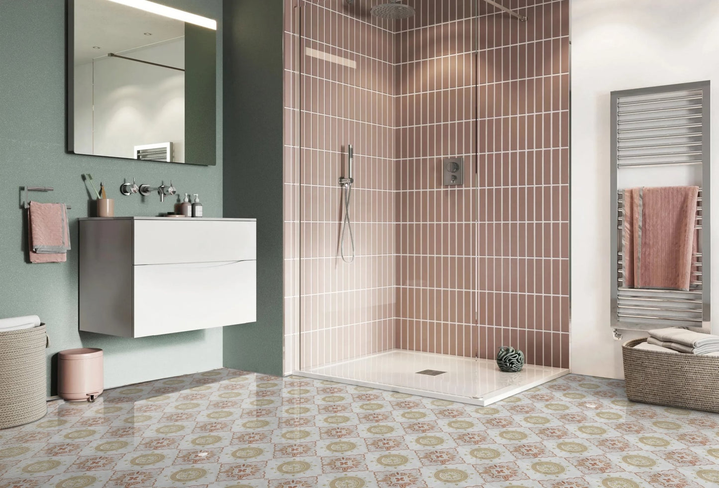 Seraphina | Glacier White Marble | Pattern Engraved - MARICERA