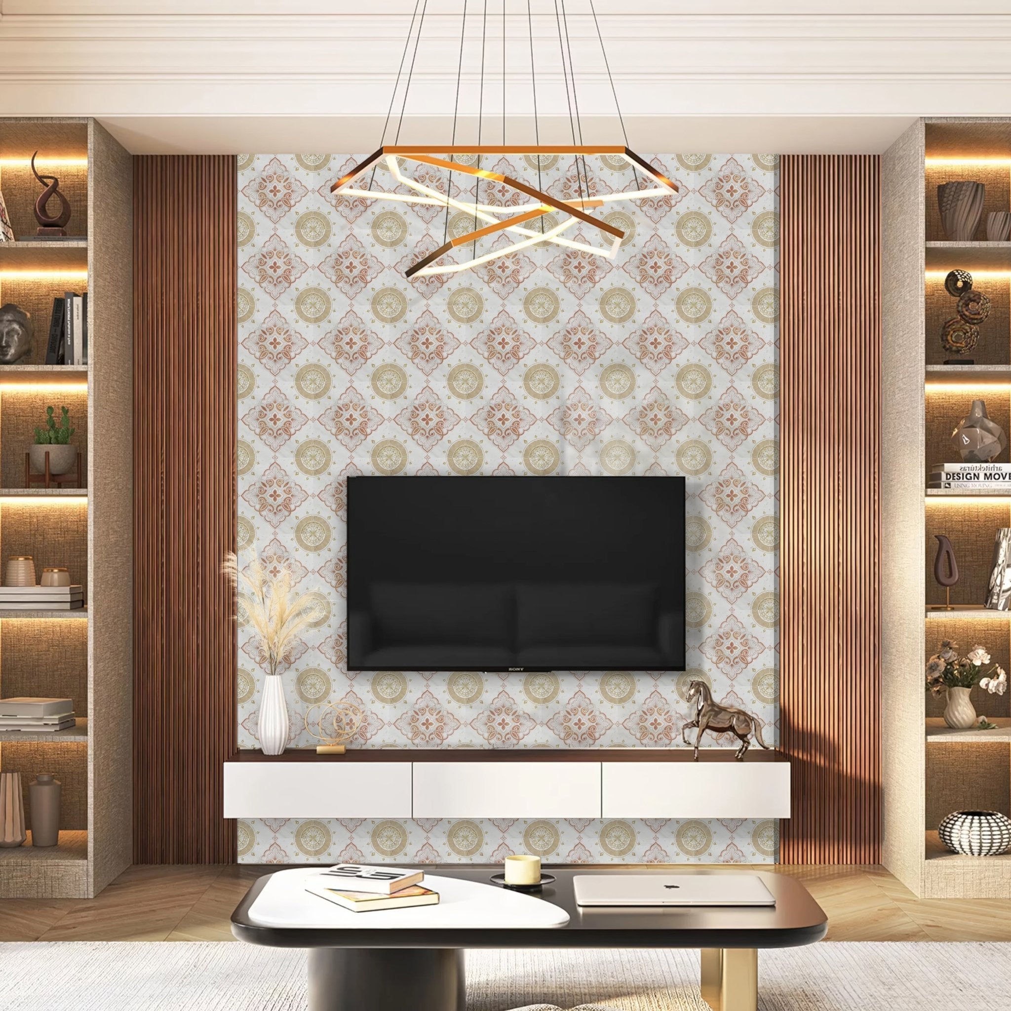 Seraphina | Glacier White Marble | Pattern Engraved - MARICERA