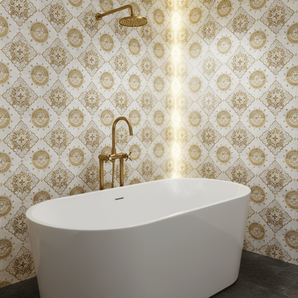 Seraphina | Glacier White Marble | Pattern Engraved - MARICERA