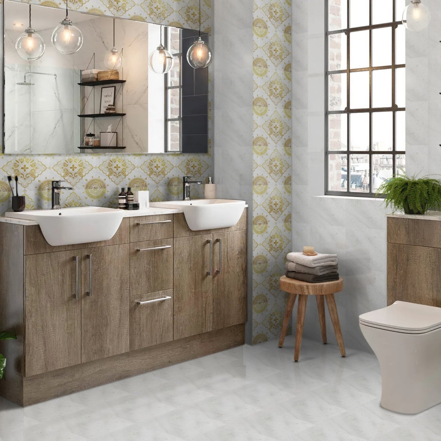 Seraphina | Glacier White Marble | Pattern Engraved - MARICERA