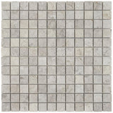 Silver Sand 1x1 Honed Limestone Mosaic Tile For Walls & Floors - MARICERA