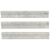 Silver Sand Chair Rail Honed Gray Limestone Tile Trim For Walls & Floors - MARICERA