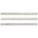 Silver Sand Pencil Liner Honed Gray Limestone Tile Trim For Walls & Floors - MARICERA