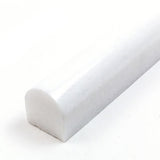 Thasos Marble Pencil Liner Polished White Tile Trim For Walls & Floors - MARICERA