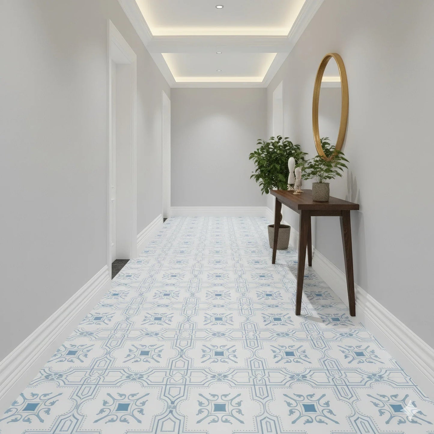 The Liria - Engraved Pattern Marble Tile - MARICERA