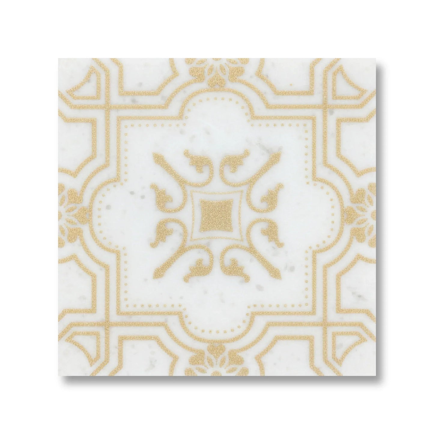 The Liria - Engraved Pattern Marble Tile - MARICERA