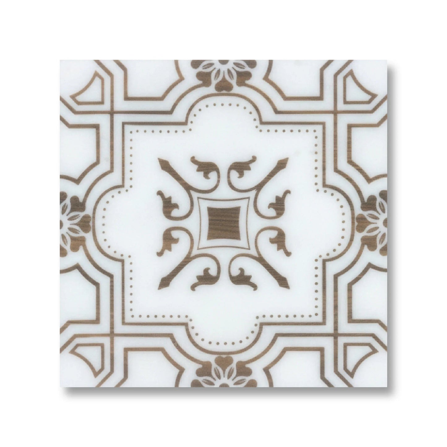 The Liria - Engraved Pattern Marble Tile - MARICERA