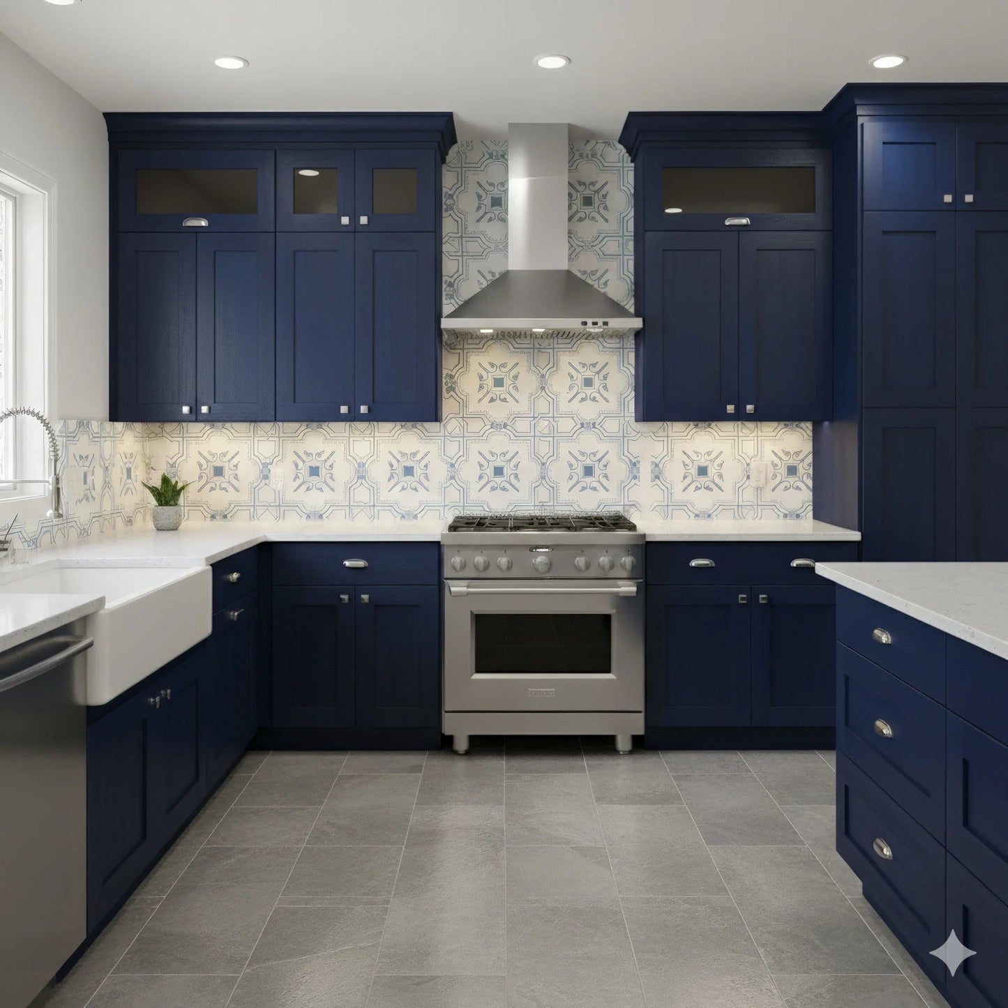 The Liria - Engraved Pattern Marble Tile - MARICERA