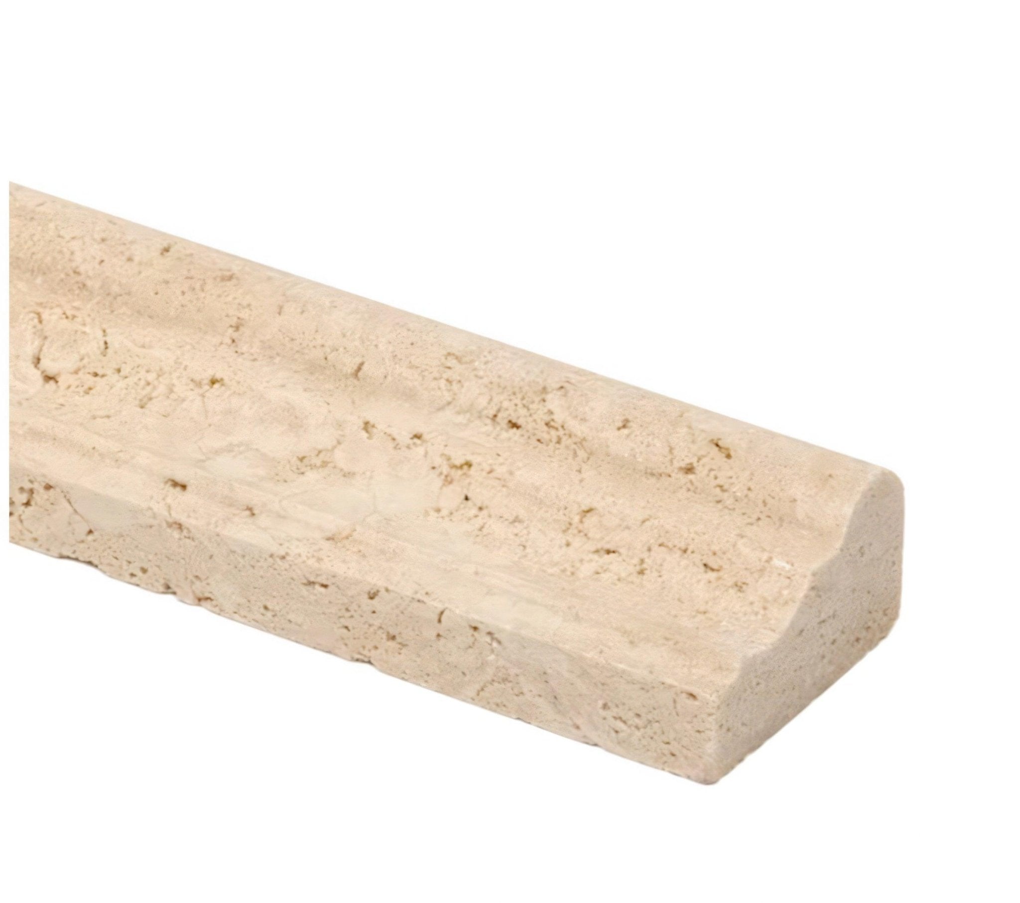 Travertine Chair Rail Honed Beige Tile Trim For Walls & Floors - MARICERA