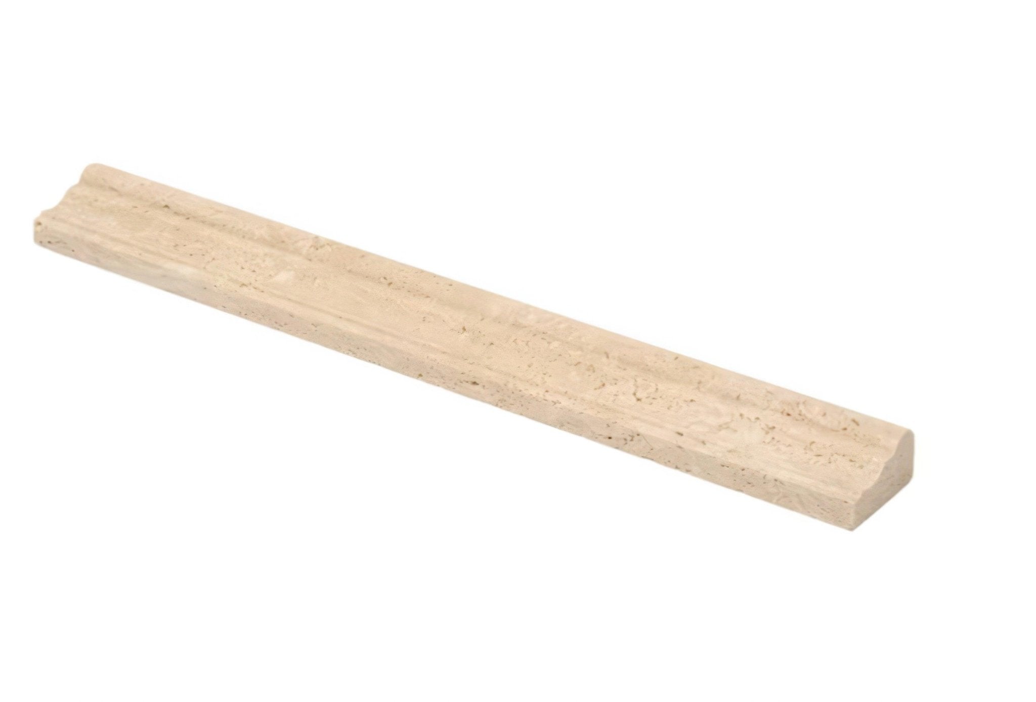 Travertine Chair Rail Honed Beige Tile Trim For Walls & Floors - MARICERA