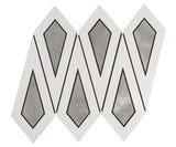 Tingle Polished White Porcelain Mosaic Tile For Walls & Floors